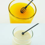 Coffee Stir Sticks,BURLIHOME Specialty Spoons Stainless Steel Spherical Mixing Spoon Solid/Hollow Swizzle Sticks For Drink/Cocktail/coffee,Home Bar Party Supply,Black-4 Pieces.