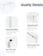 Nxconsu Expandable Cabinet Shelf Organizer Riser for Kitchen Pantry Cupboard Under Sink Countertop Home Storage Organization Rack Space Saver Freestanding Heavy Duty Nonslip Stackable White Large