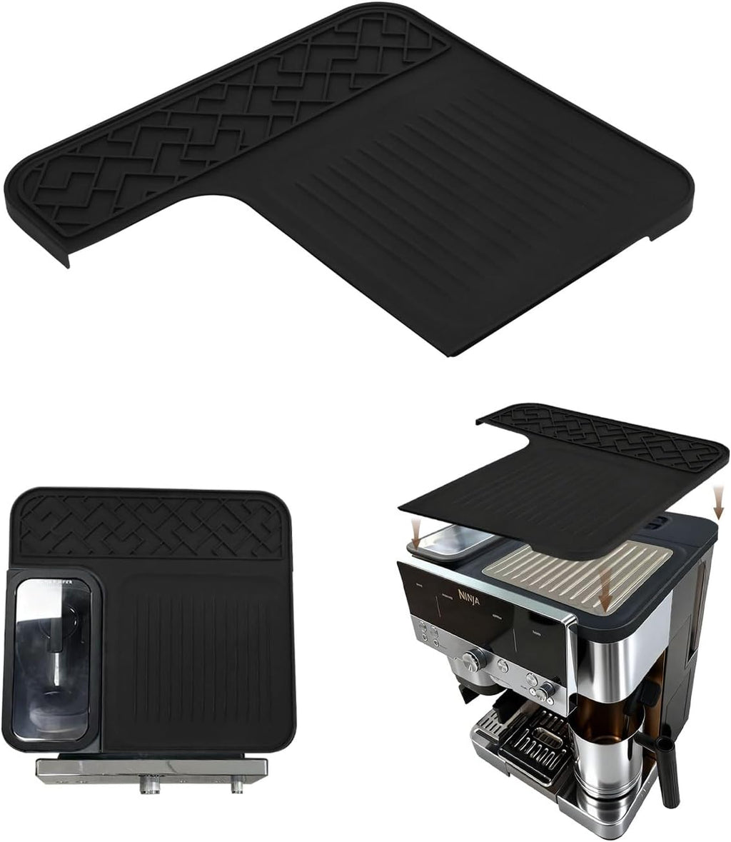 Top Silicone Coffee Mat for Ninja Luxe Espresso Coffee Machine ES601,Espresso Tamping Mat,Protects Top Surface, Food-Grade,Non-Slip,Waterproof, Heat-Resistant,Ninja Luxe Cafe Accessories