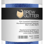 Blue Brew Glitter Edible Glitter for Drinks, Cocktails, Beer, Garnish Glitter & Beverages | Kosher & Halal Certified | 100% Edible & Food Grade | Vegan, Gluten, Nut Free (25g, Blue)