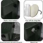 2 Pack Stainless Steel Espresso Portafilter Rack, Wall Mount Coffee Portafilter Holder for 51mm 53mm 58mm Portafilters (Silver)