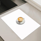 23.6"x15.7" Silicone Mats for Kitchen Counter, Non-Slip Heat Resistant Countertop Protector, Waterproof Silicone Craft Mat for Kitchen Island, Semitransparent