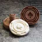 Wood Cookie Stamp, 2.5 Inch (Spade Poker Chip CS-109)