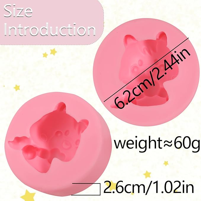 1 Pcs Pony Chocolate Fondant Mold, Cartoon Animal Cake Decoration Silicone Mold, for Kitchen Baking Cookies Butter Dough Making Candy Jelly Pudding, Clay Works Flower Paste Resin Plaster