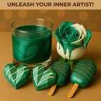 Bulk (20g) Luster Dust Edible Cake Decorations, Edible Luster Dust for Cakes, Green Edible Luster Dust for Cupcake Decorations, Cake Drip, Edible Paint, Green Edible Shimmer Dust for Drinks