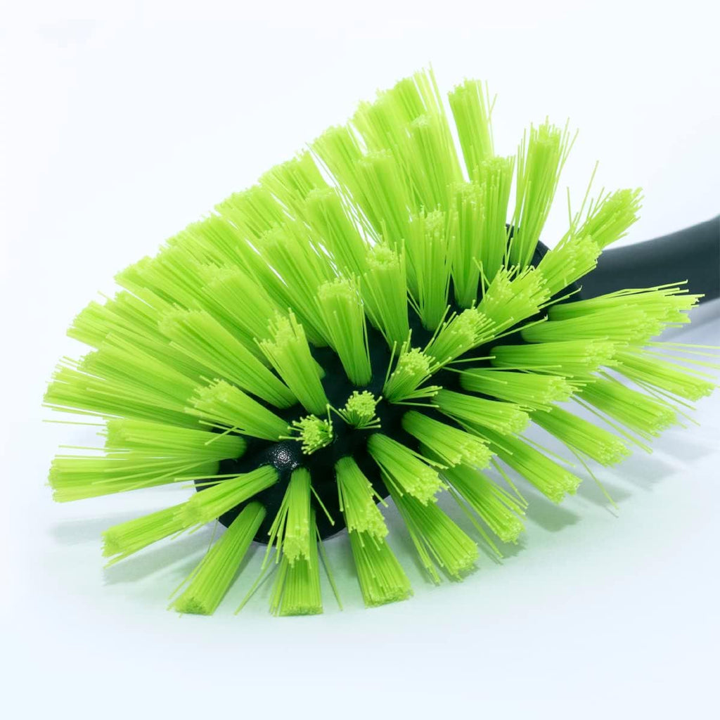 Pine-Sol Scrub Brush Set - Long Handle Cleaning Brushes with Heavy Duty Bristles and Comfort Grip - Scrubbers for Kitchen, Household, and Dishwashing, 2 Pieces