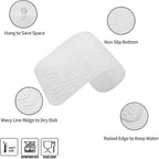 Silicone Dish Drying Mat for Multiple Usage,Easy clean,Eco-friendly,Heat-resistant Silicone Mat for Kitchen Counter or Sink,Refrigerator or Drawer Liner Translucent S 12 inches x 6 inches