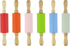 12 Pack Mini Small Rolling Pin for Kids, 9 Inch Kids Rolling Pin Wooden Handle