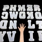 ESEDAGE 6 inch 26 Pack English Alphabet Silicone Letter Mold - Capital & Large Letter Resin Casting Mold