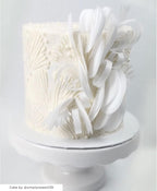 Large Cake Decorating Stencil (Piero) Ginkgo Leaves Pattern