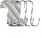 40-Pack S Hooks - Stainless Steel Heavy Duty S Hooks for Hanging pots, Pans, Plants, Coffee Mugs, Towels in Kitchen and Bathroom, Coat, Bag, Work Shop, Perfect Rack Hooks