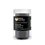 Black Shimmer BREW GLITTER Edible Glitter For Drinks, Cocktails, Beer, Garnish Glitter & Beverages | KOSHER & HALAL Certified | 100% Edible & Food Grade | Vegan, Gluten, Nut Free (25g, Black Shimmer)