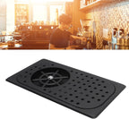 Glass Rinser Cup Washer 304 Stainless Steel Drain Drip Tray Hose Washing Equipment Coffee Shop Bar Glass Sink Rinser (Black A)