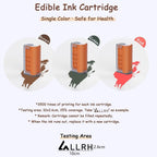 LLRH Latte Art Food PrintPen DIY Image for Coffee Beer Cocktails Macaron Cookie, Bluetooth, for Home, Small Shops (Brown)