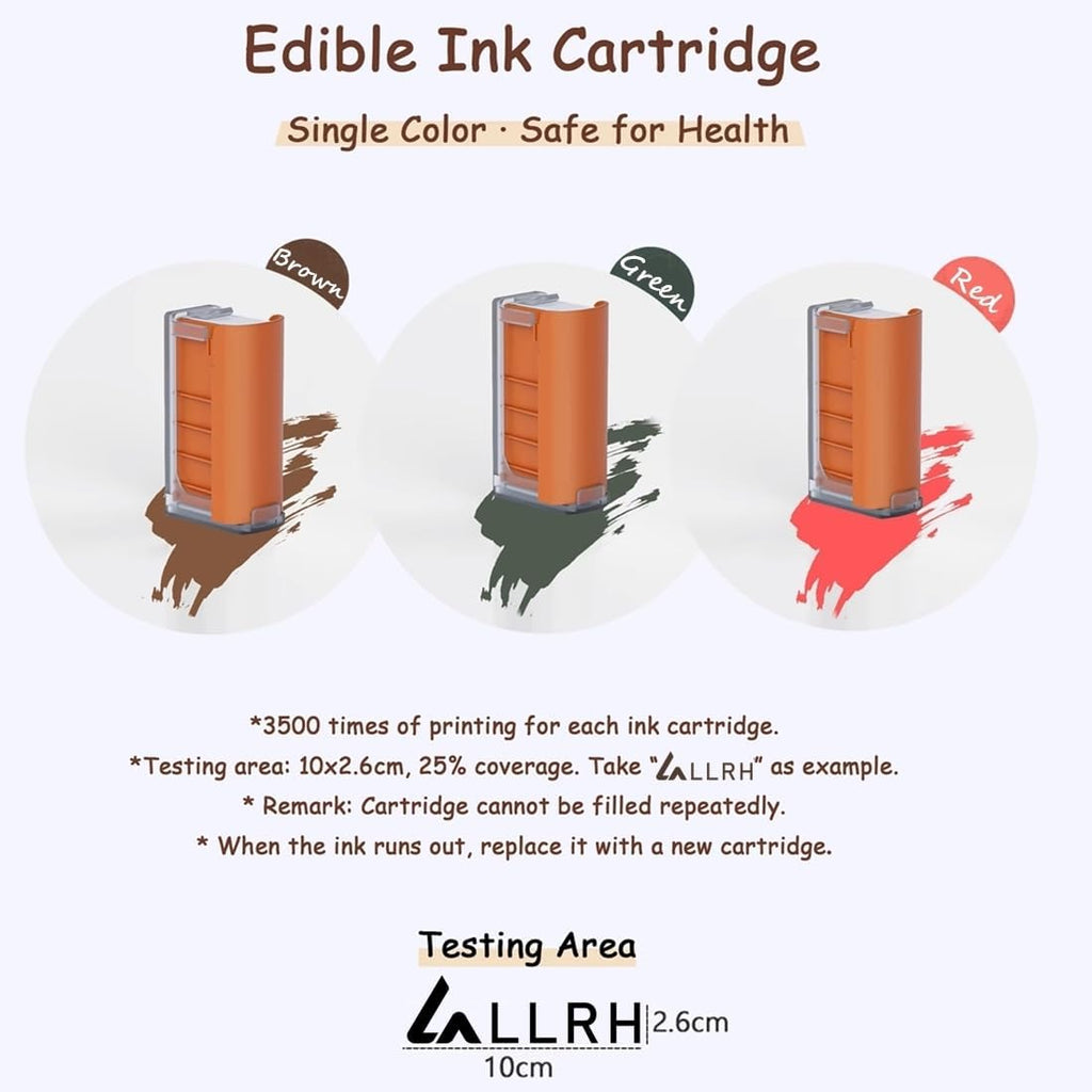 LLRH Latte Art Food Printpen DIY Image for Coffee Beer Cocktails Macaron Cookie, Bluetooth, for Home, Small Shops (3 Colors)