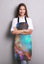 Galaxy Apron for Women and Men, Adjustable Kitchen Chef Apron for Cooking Baking - Cute Birthday, Anniversary, Mother's Day Apron Presents for Mom Wife Girlfriend Aunt Grandma