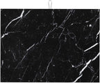 Dish Drying Mat Coffee Bar Mat for Kitchen Counter, Absorbent Dish Rack Pad Hide Stain Coffee Accessories Large Dish Drying Pad, Black Marble 18"x24"
