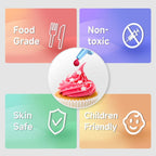 Cakestar Food Coloring Liquid, 36 Vibrant Food Coloring for Slime, Upgraded Food Dye Concentrated Neon Food Coloring Liquids for Cake, Cookies, Baking Decorating, Icing, DIY Crafts, 6ml/bottle