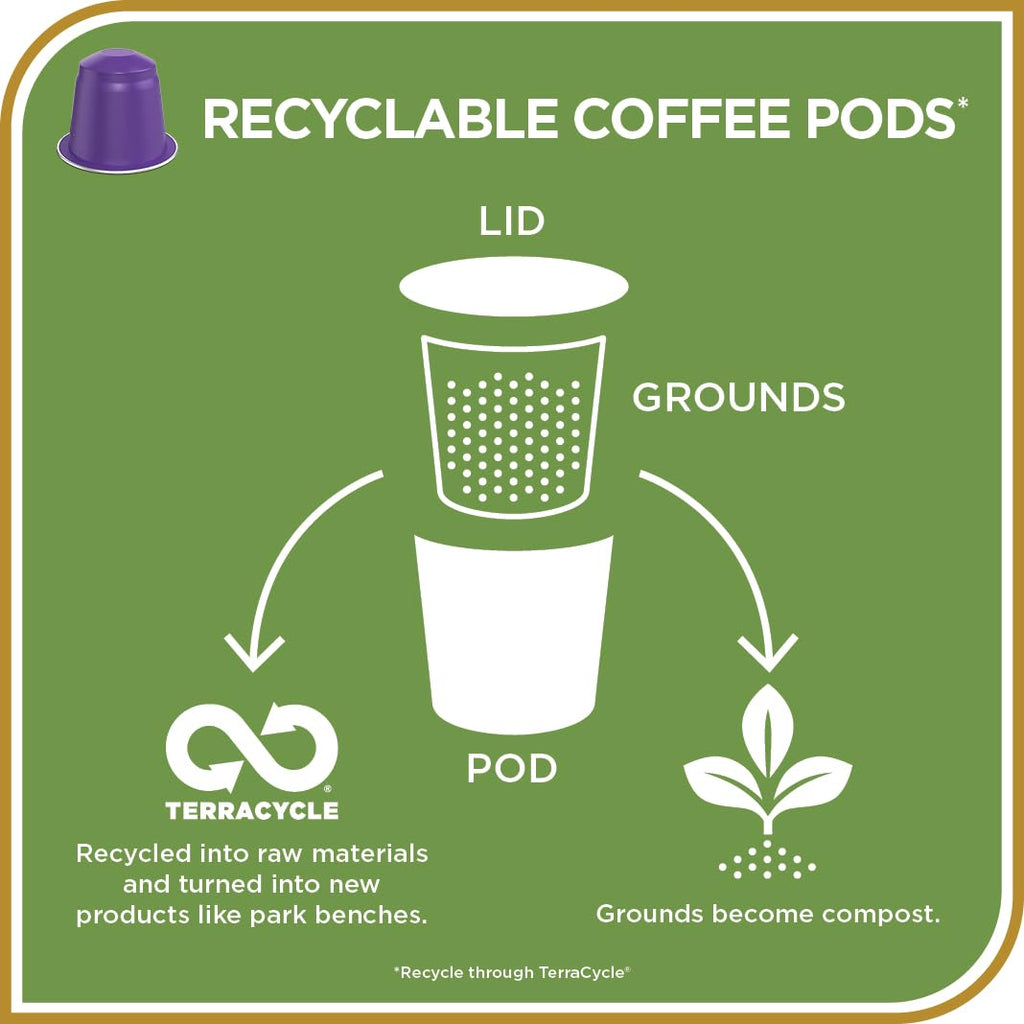 Don Francisco's Organico Espresso Pods: 40 Dark Roast Aluminum Capsules, Intensity 7, Compatible with Nespresso Original Line Machines - Bold Cuban-Style coffee with Caramel Notes