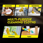 HOMEXCEL White Microfiber Cleaning Cloth 50 Pack, 12.5 x 12.5 inch Microfiber Towels for Cars, Ultra Absorbent Car Washing Cloth, Lint Free Streak Free Cleaning Rags for Car, Kitchen, and Window