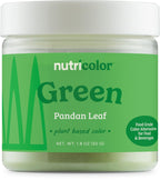Nutricost Green Plant Based Food Coloring From Pandan Leaf Powder (50 Servings) - Nutricolor Color Alternative For Food & Beverages