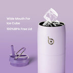 BOTTLE BOTTLE Stainless Steel Water Bottle with Straw and Lid,32 oz Vacuum Insulated Cup,Stay Cold and Hot, Leak-Proof Wide Mouth Water Bottles for Men and Women purple