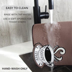 Mat for Coffee Bar 16"x12" – 0.30in Thick Non-Slip Rubber Countertop Protector, Spill-Proof Durable Kitchen Counter Mat. Glass Drying, Barista Coffee Bar Accessories.