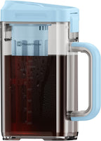 Maestri House Cold Brew Coffee Maker, 40oz Iced Tea and Coffee Maker Brewer Space Saving Tritan Pitcher, 350 Mesh Filter, 100% Leak-Proof