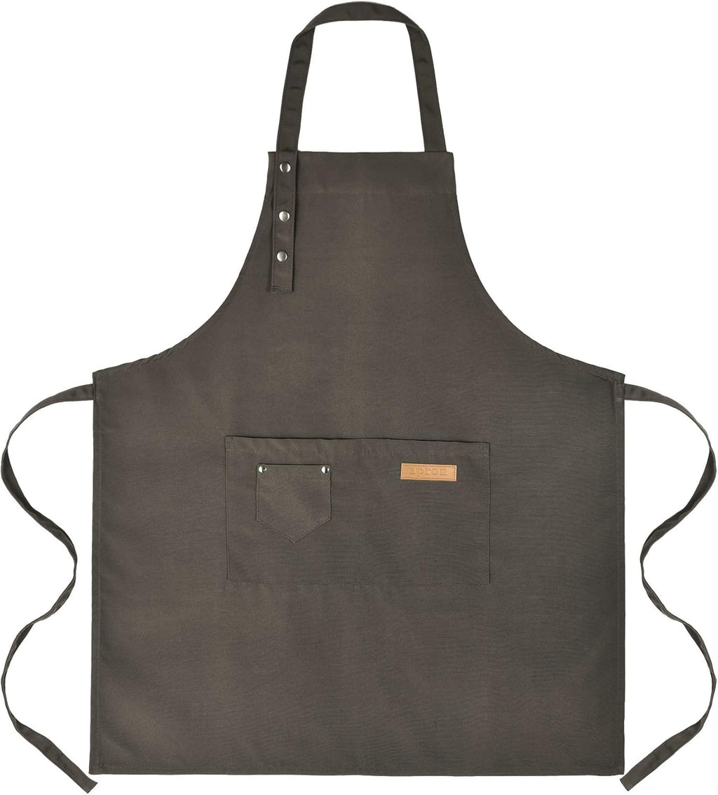 Tosewever Art Aprons for Women Painting Pottery Baking, Mens Buckle Straps Kitchen Apron with Pockets for Chef Cooking