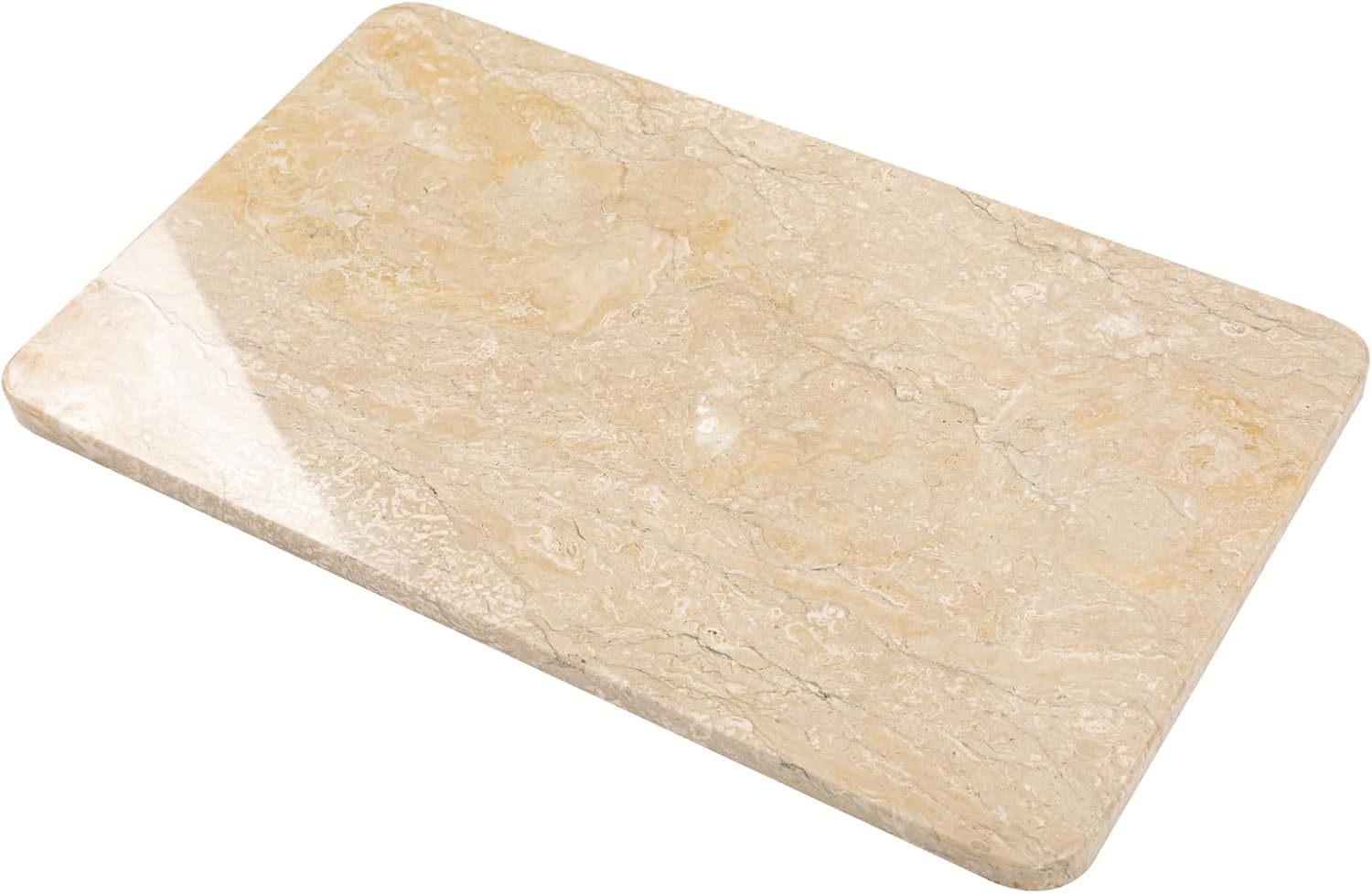 Marble Cutting Board, 12x20 Inch Marble Pastry Board With Non-Slip Feet For Cheese, Charcuterie, Dough, Chocolate, Dessert, Pack Of 1 Piece