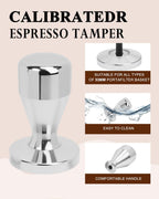 Espresso Kit, 350ml Espresso Milk Frothing Pitcher, 53mm Espresso Tamper, WDT Tool, 53.5mm Puck Screen, Dessert Spoons, Tamper Mat, Latte Art Pen &16 PCS Coffee Decorating Stencils