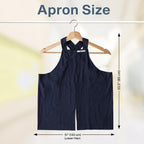 HANEE Cotton Aprons for Women and Men | Cross-Back Apron with Pockets