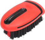 Carpet and Interior Cleaning Brushes, car Cleaning Brushes, Carpet Washing Brushes, Hard Bristle Detail Brushes, car and Home Interior Leather Brushes (Red)