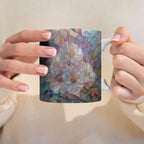 Colorful Flower blooms Coffee Mug - Spring Floral Lover Mugs Gifts for Women Men - Birthday, Christmas Gift for Friend Mom Dad Wife Husband - 11oz Printed Ceramic Cup