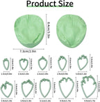 KALAIEN Flower Silicone Mold, 10 Pcs Gumpaste Cutters, 2 Pcs Peony Petal Fondant Veining Molds for Sugarcraft Flower Decorating Mold