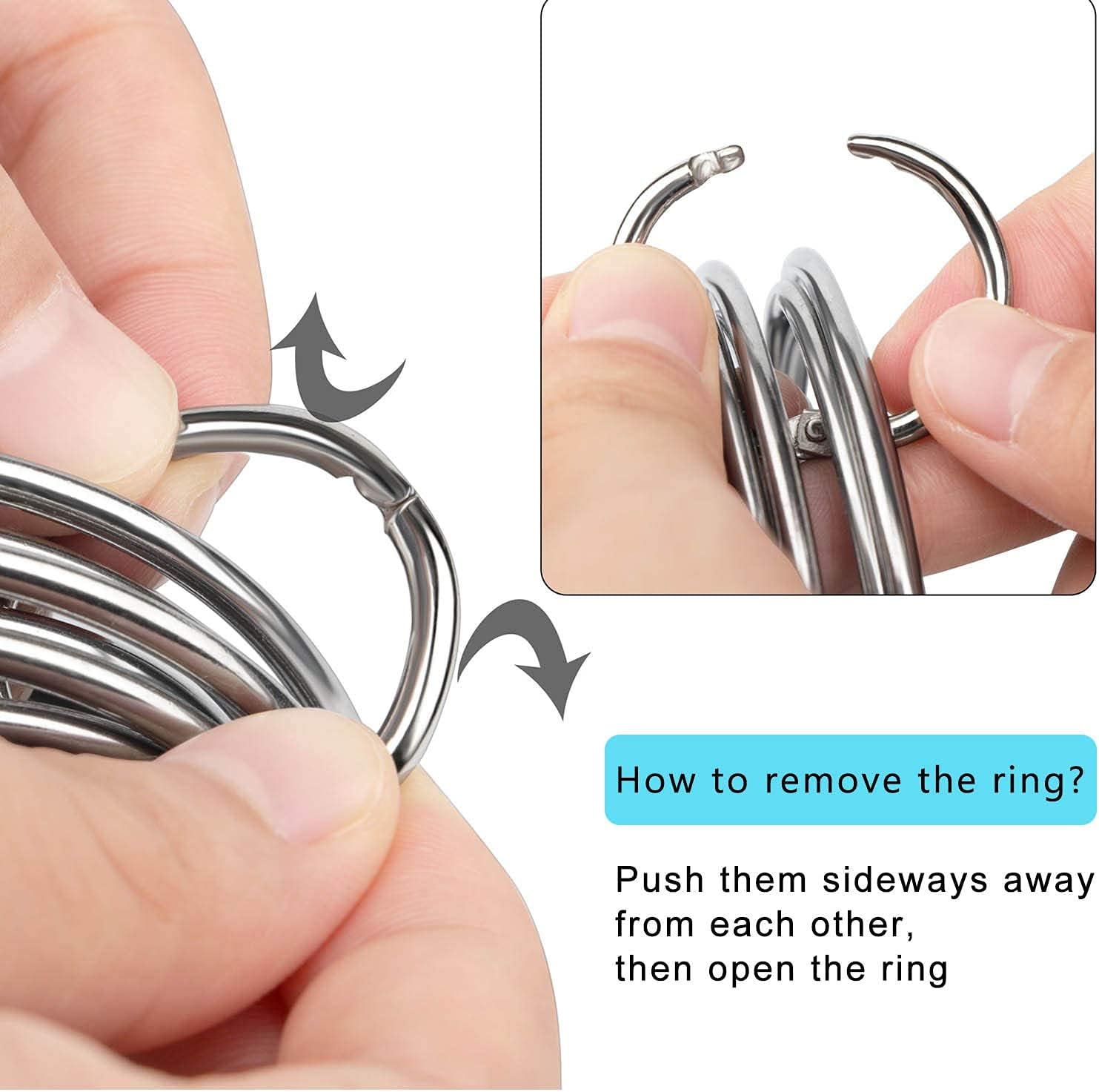 HULISEN Biscuit Cutter Set (3 Pieces/Set), Stainless Steel Round Cookies Cutter with Handle, Professional Baking Dough Tools, Gift Package