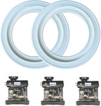 2 PCS Silicone 58 mm Group Head Seal Gasket for Breville Espresso Machine BES920XL BES900XL BES980XL BES990, Steam Ring Replacement for Sage,White