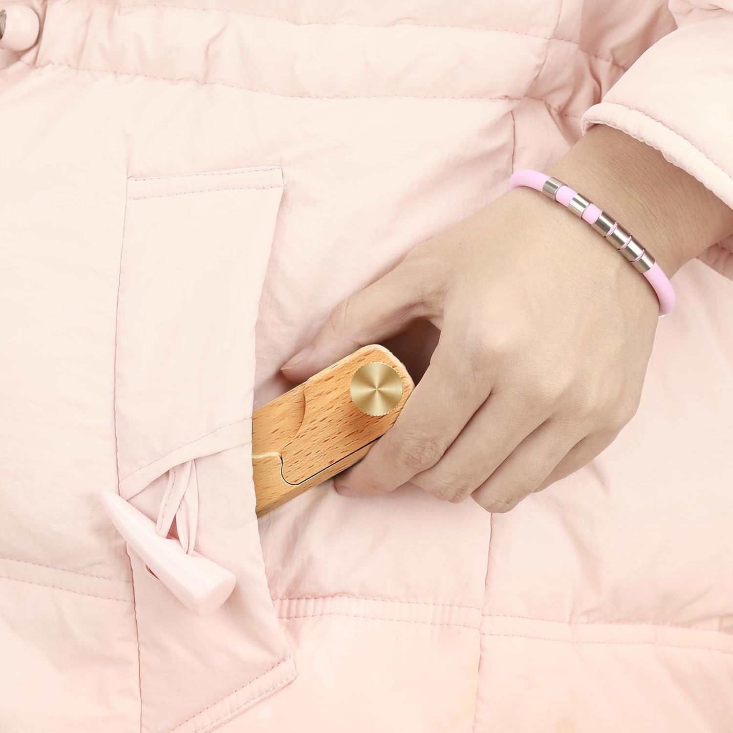 Bread Lame,Magnetic Wooden Dough Scoring Tool,Hand Crafted Sourdough Lame Scoring Tool for Sourdough Bread Baking with 5 Razor Blades