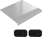 304 Stainless Steel Cutting Board with 2 Pack Non-Slip Mats, Yoposeo Heavy Duty Baking Cutting Chopping Boards for Kitchen, Meat, Fruits, Vegetables, Bread and Baking (11.8" X 11.8"/ 30 X 30cm)