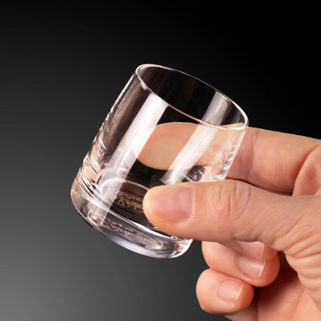 KAMMAK Shot Glasses Set of 2, 60ml/2oz Clear Espresso Shot Glass with Heavy Base for Bar Restaurants Home, Small Whiskey Shot Glass for Vodka, Whiskey, Tequila, Spirits & Liquors