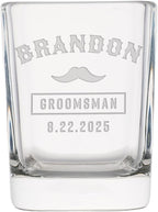 Groomsmen Shot Glasses - Personalized Wedding Party Gift or Proposal - Single Glass