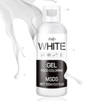 Gel Food Coloring - 4.5oz Vivid Food Coloring Gel for Baking, Cake Decorating, Cookie, Fondant, Macaron - Tasteless Concentrated Edible Food Color Dye for Icing, Slime, Drinks, DIY Crafts (White)