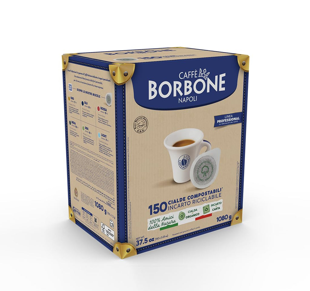 Caffè Borbone Espresso Paper Pods, Red Blend, Strong and Creamy, Medium Roast ESE Pods, Authentic Italian Espresso - 150 Count