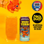 Drink Weird Organic Grateful Grapefruit Yerba Mate – 16oz Cans, 160mg Organic Caffeine, Pack of 12 – Grateful Dead Collab, Healthy Energy Drink Alternative