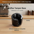 Coffee Tamper Base Compatible with Ninja Espresso Machine ES601/ES701, Anti-Slip Silicone Portafilter Support Stand for Ninja Luxe Cafe Accessories, Stable Tamping Base for Home Baristas