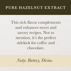 Cook's, Pure Hazelnut Flavor, Perfect for Baking and Cooking, Certified Kosher, Gluten Free, Allergen Free, Vegan, 8 oz