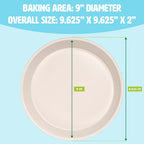 Tasty Clean Ceramic Round Cake Pans Set, 2-Pack of 9-Inch Cake Pans, Durable Aluminized Steel for Professional Results, Clean Ceramic Nonstick Coating, Oven Safe to 425°F, Dishwasher Safe, Aqua