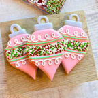 Christmas Ornament Cookie Cutters 8Pcs, Large Cookie Cutters Sturdy Stainless Steel Fondant Dough Cutters for Baking Christmas Decoration