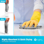 Orighty Cleaning Cloths 12x12 inch, Pack of 24, Highly Absorbent Microfiber Cleaning Supplies, Lint Free Cloths for Multiple-use, Powerful Cleaning Rags for House, Kitchen, Car Care (Grey)