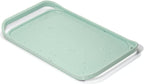 LINE+ARC Waterproof, Easy-to-Clean, 18"x12" Serving Tray Extra Large Handles (Mint) 100% Food-Grade Melamine for Breakfast, Dinner, Bed, Tea, Crafts, Decorative, TV, Couch, Outdoor, Patio